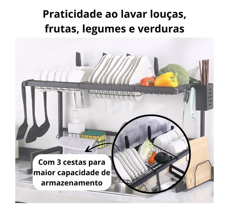 Escorredor & Organizador + BRINDE - PROMOÇÃO BLACK FRIDAY