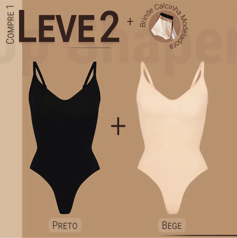 Body Modelador - Compre 1 Leve 2 + Brinde Calcinha Modeladora