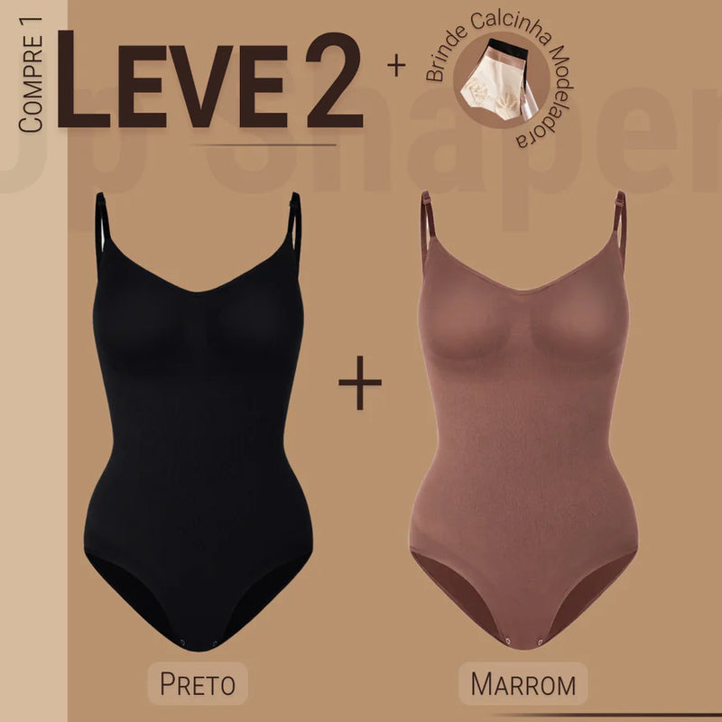 Body Modelador - Compre 1 Leve 2 + Brinde Calcinha Modeladora