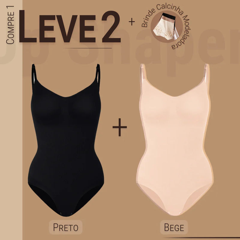 Body Modelador - Compre 1 Leve 2 + Brinde Calcinha Modeladora