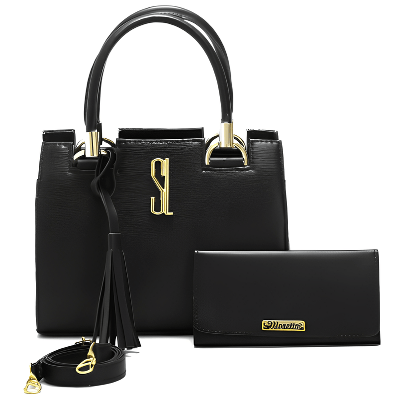 Bolsa de Couro SL Feminina (COMPRE 1 LEVE 2) - iMeeckiMeeckiMeeckBolsa de Couro SL Feminina (COMPRE 1 LEVE 2)Preto